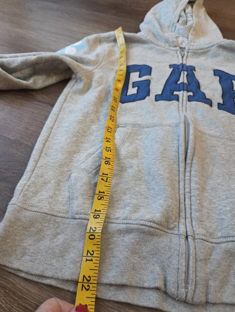 GAP Kids x Disney Grey Mickey Mouse Sweatshirt, Spell Out Letters Embroidered